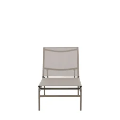 MASSIMO Chaise longue inclinable en aluminium