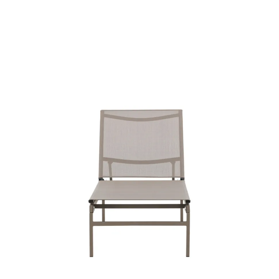 MASSIMO Chaise longue inclinable en aluminium