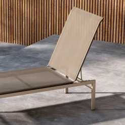 MASSIMO Chaise longue inclinable en aluminium