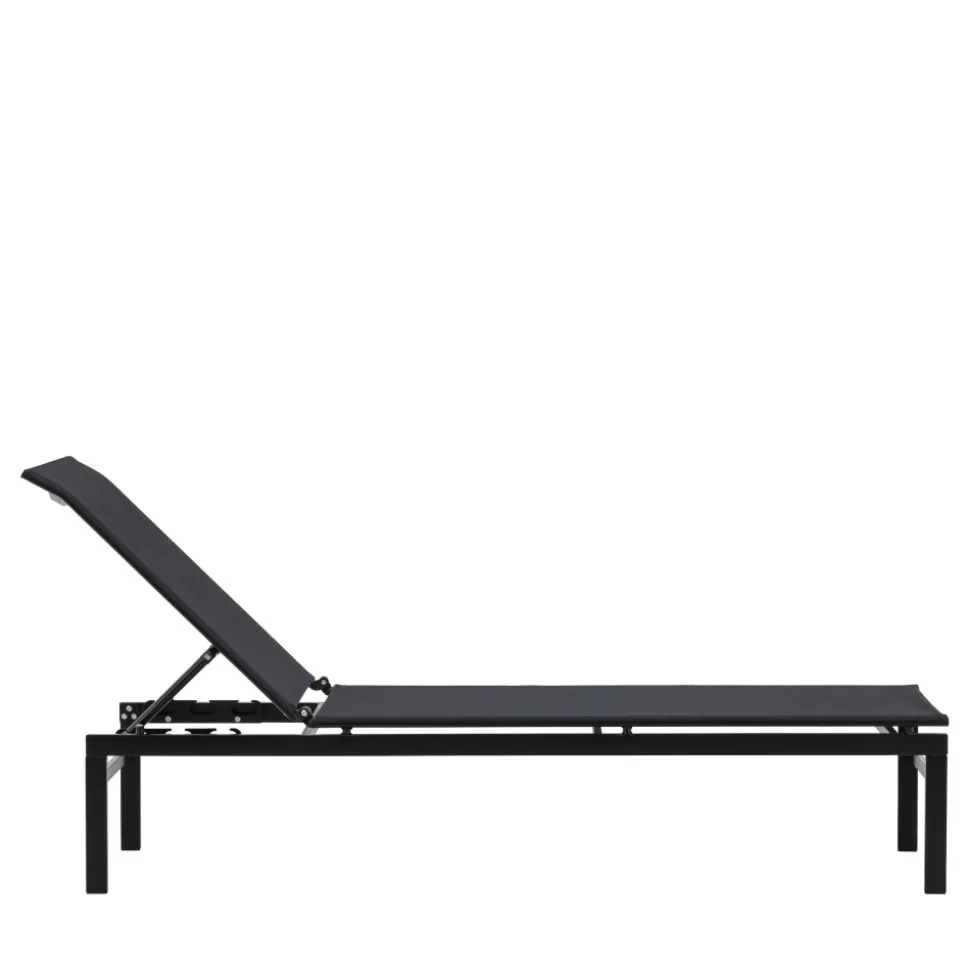 MASSIMO Chaise longue inclinable en aluminium