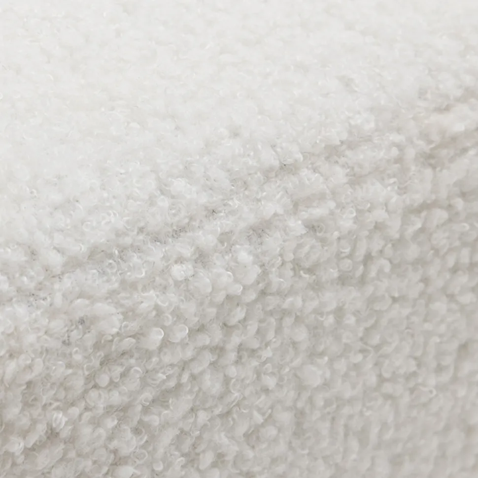 MATERA Canapé d'angle réversible convertible 3 places en tissu bouclette avec coffre