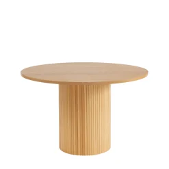 MATI Table à manger 4 personnes ronde en bois