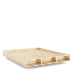 MERGE Lit avec rangement en bois 180x200cm