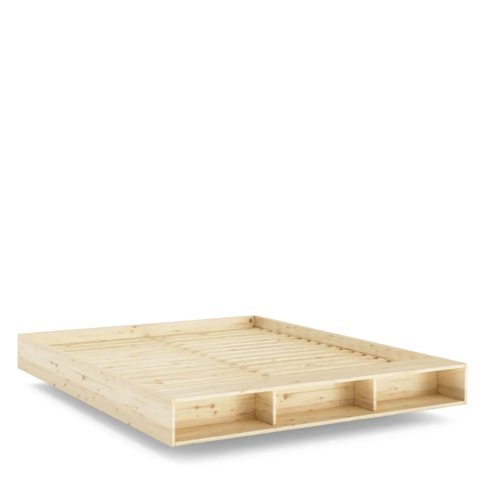 MERGE Lit avec rangement en bois 180x200cm