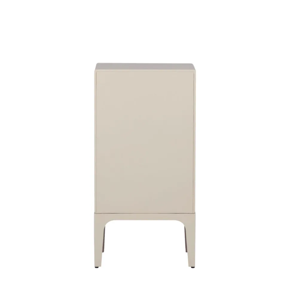 MERGE Petit meuble de rangement 4 tiroirs en bois et métal H89cm