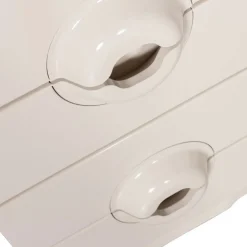 MERGE Petit meuble de rangement 4 tiroirs en bois et métal H89cm