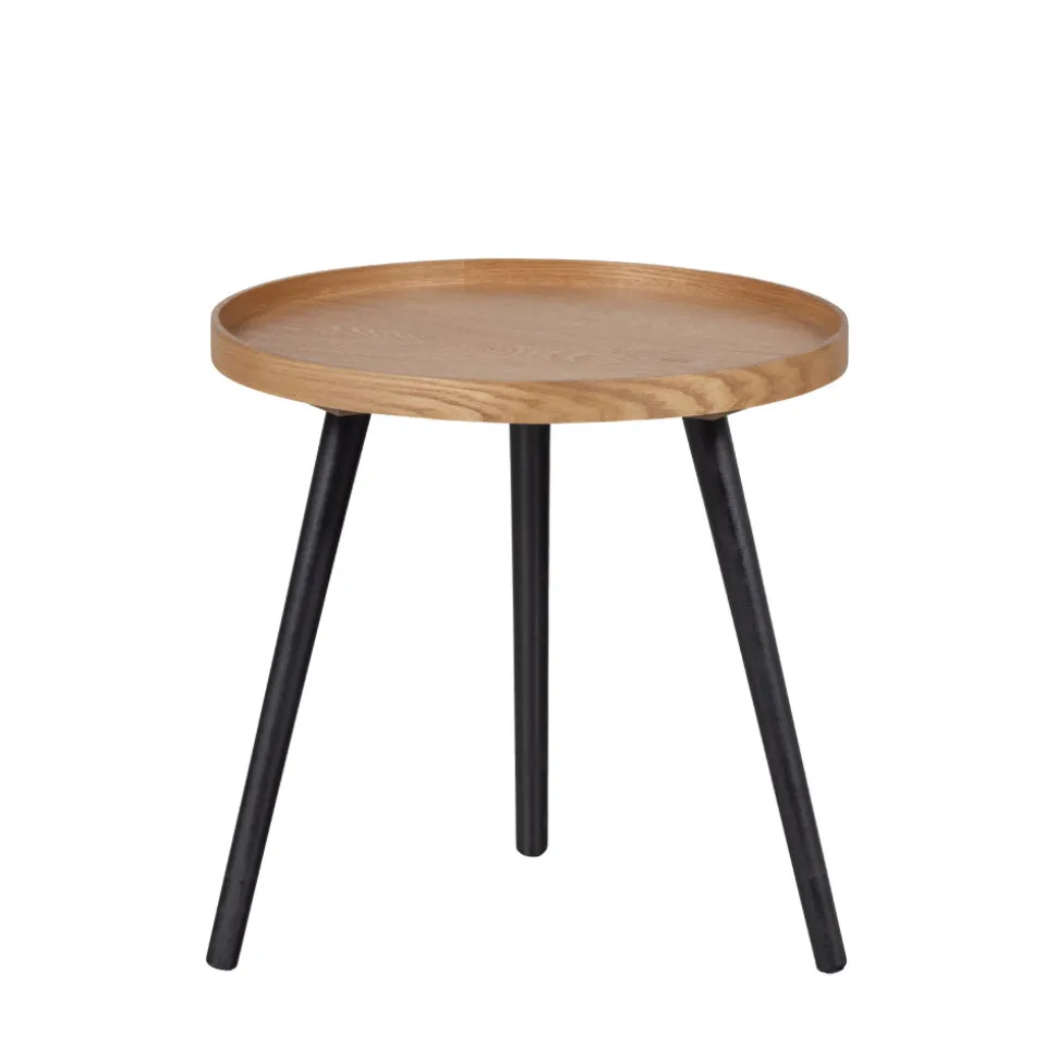 MESA Table d'appoint ronde en bois ø45cm