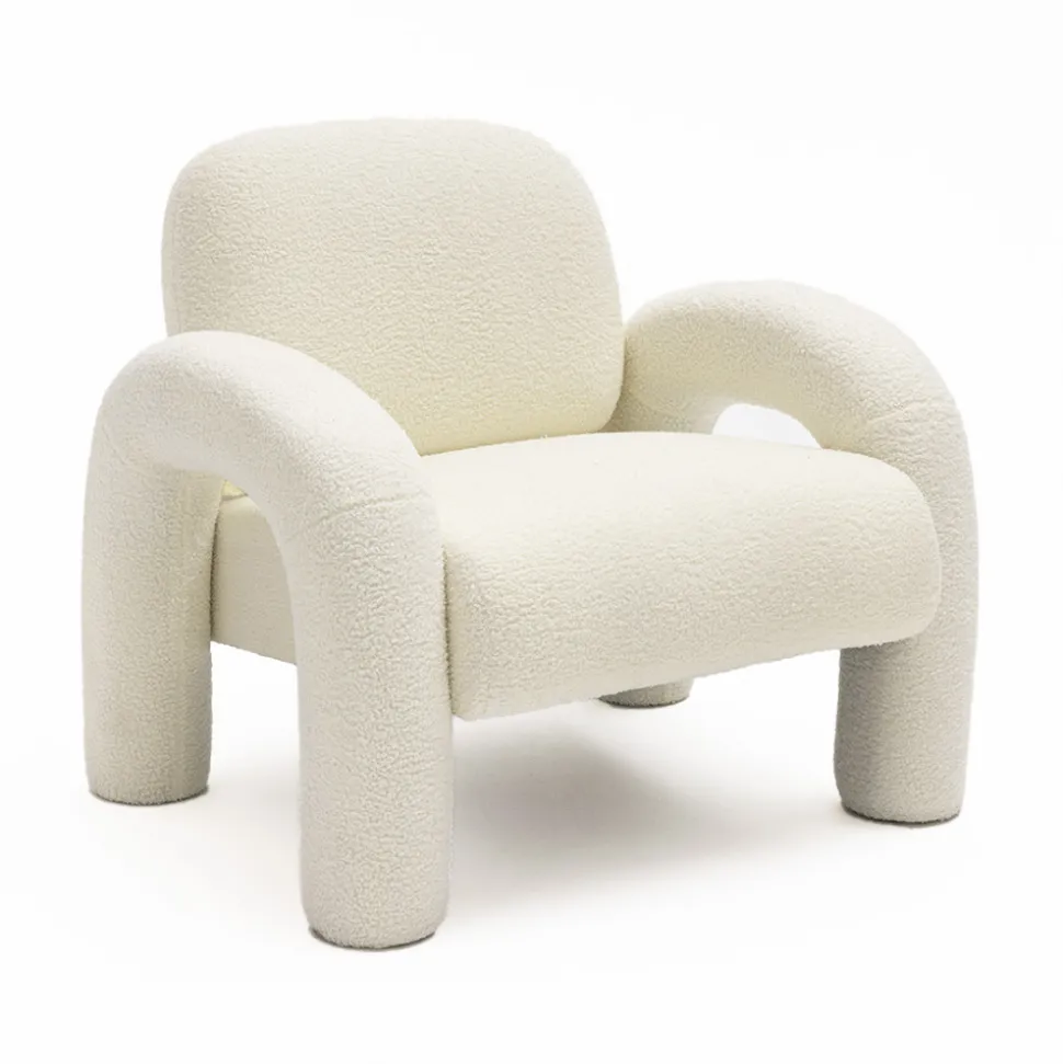 MIO Fauteuil en tissu bouclette