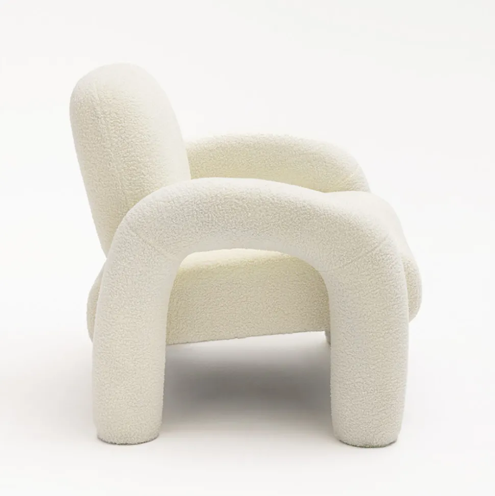 MIO Fauteuil en tissu bouclette