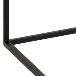 MIXO Table basse en effet marbre et métal 110x55cm