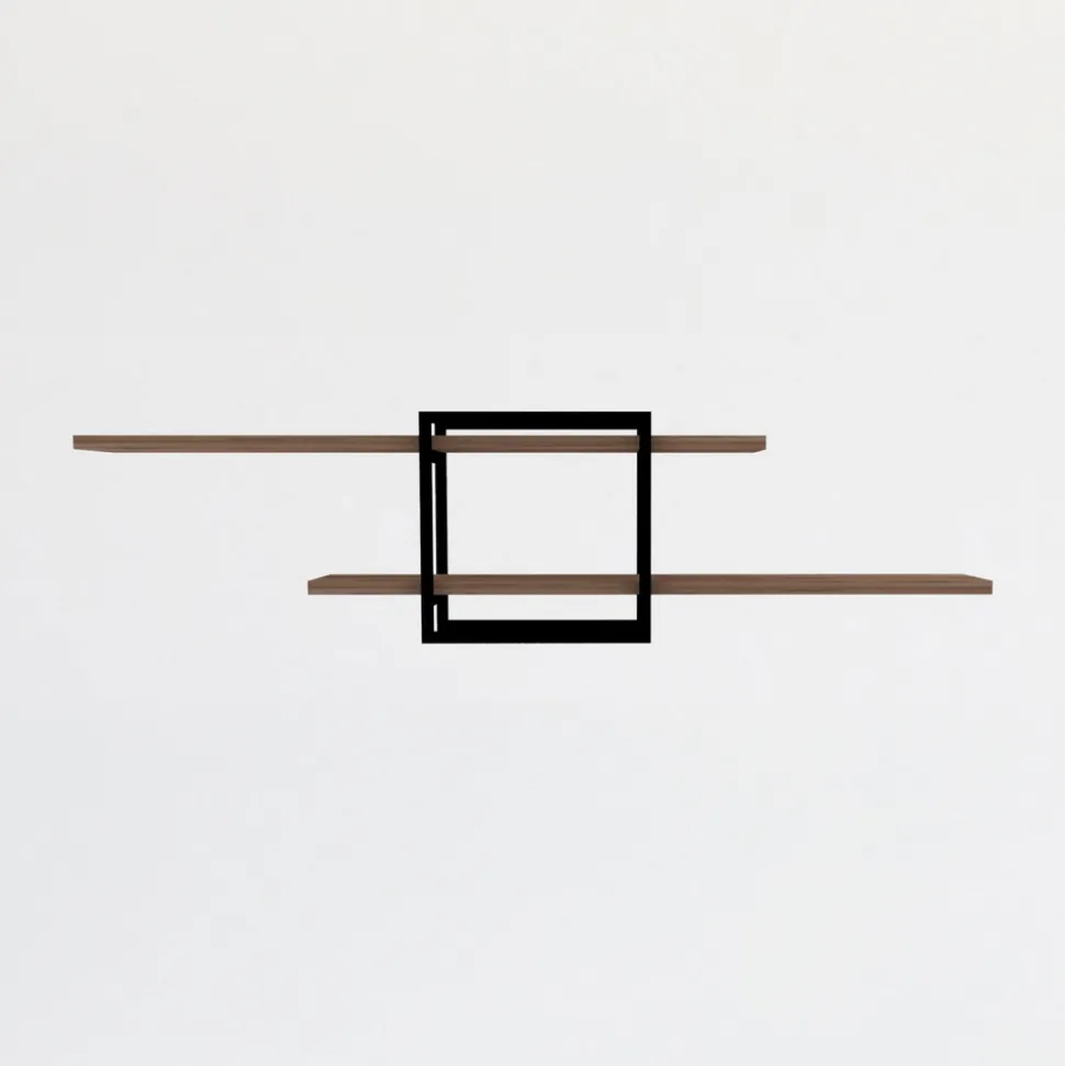 MOA Étagère murale en bois et métal L120cm