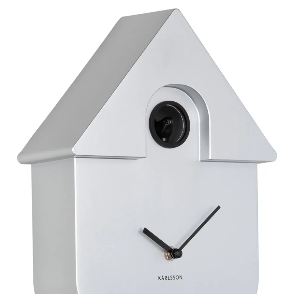 MODERN CUCKOO Horloge à pendule finition métallisée
