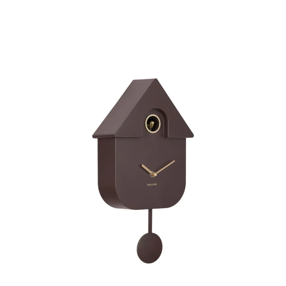 MODERN CUCKOO ORO Horloge murale en métal avec coucou