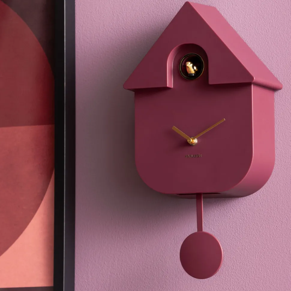 MODERN CUCKOO ORO Horloge murale en métal avec coucou