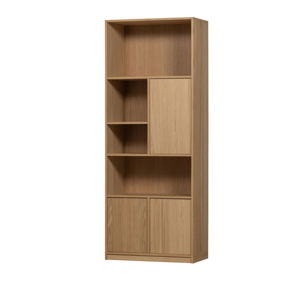 MODULAIR Bibliothèque 3 portes en bois H199cm