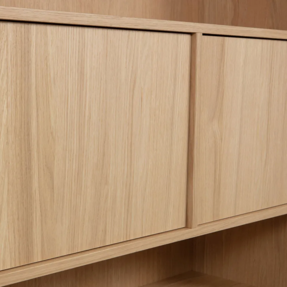 MODULAIR Bibliothèque 2 portes en bois H199cm