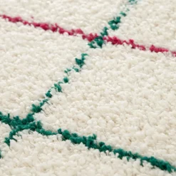 MOKA Tapis à motif quadrillage coloré