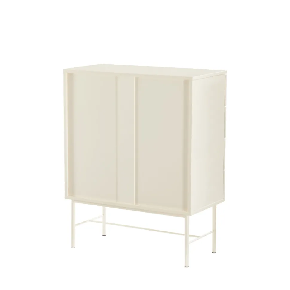 MOLLY Commode 4 tiroirs en bois et métal L79cm