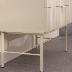 MOLLY Commode 4 tiroirs en bois et métal L79cm