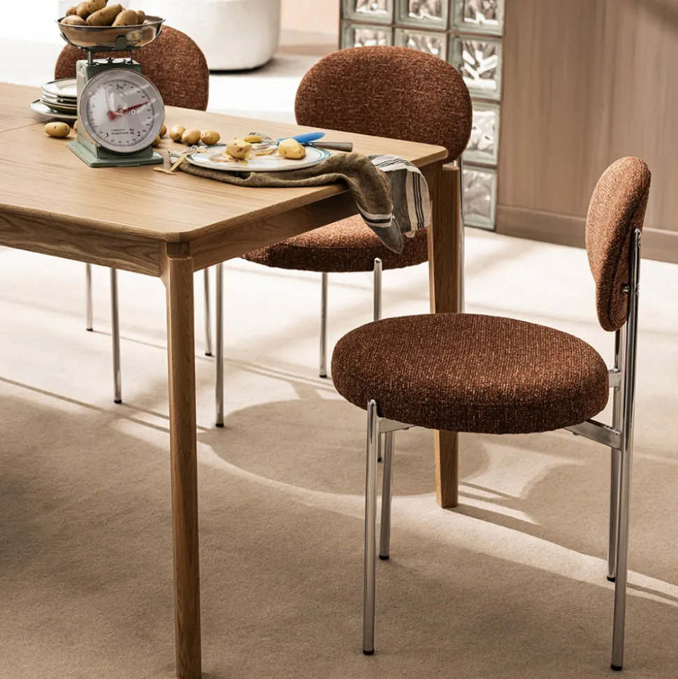 MONA Table à manger extensible 6 à 10 personnes en bois 160-205x90cm