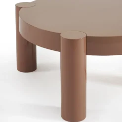 MOPI Table basse ronde en bois laqué ø85cm