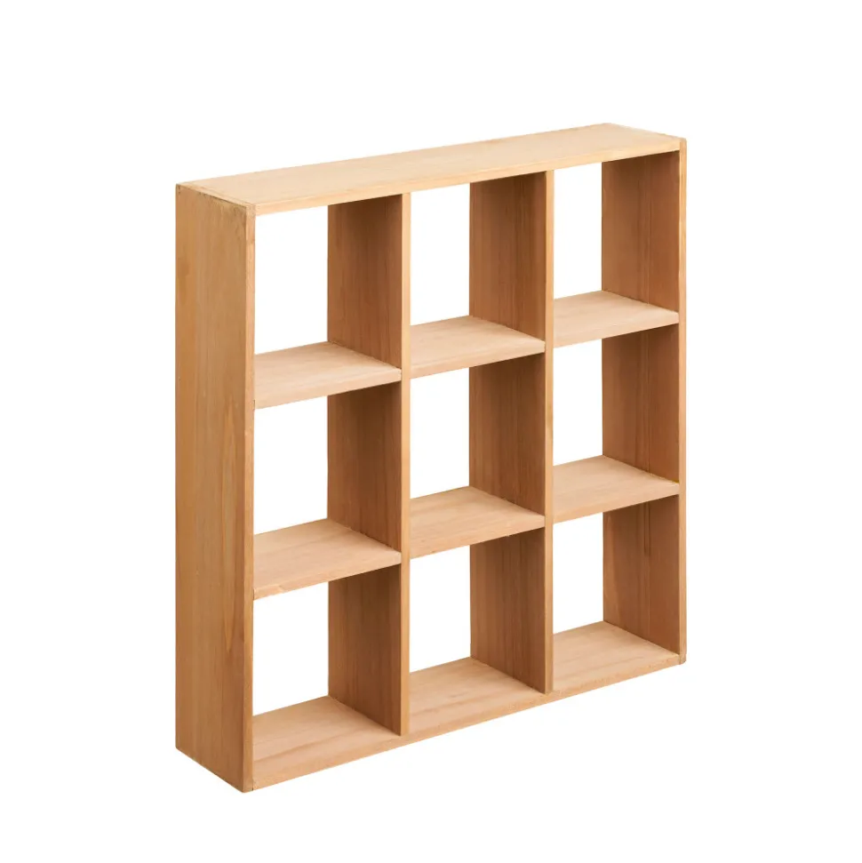 MOSS Étagère murale carrée en bois 46x46cm