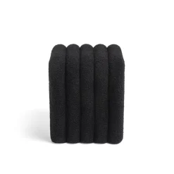MUI Tabouret rembourré en tissu bouclette