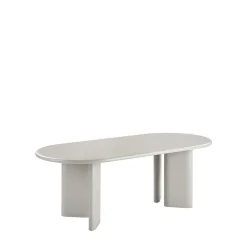 NAGANO Table à manger 10 personnes ovale en bois