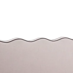 NAGOYA Lit coffre en tissu avec tête de lit ondulée 140x190cm