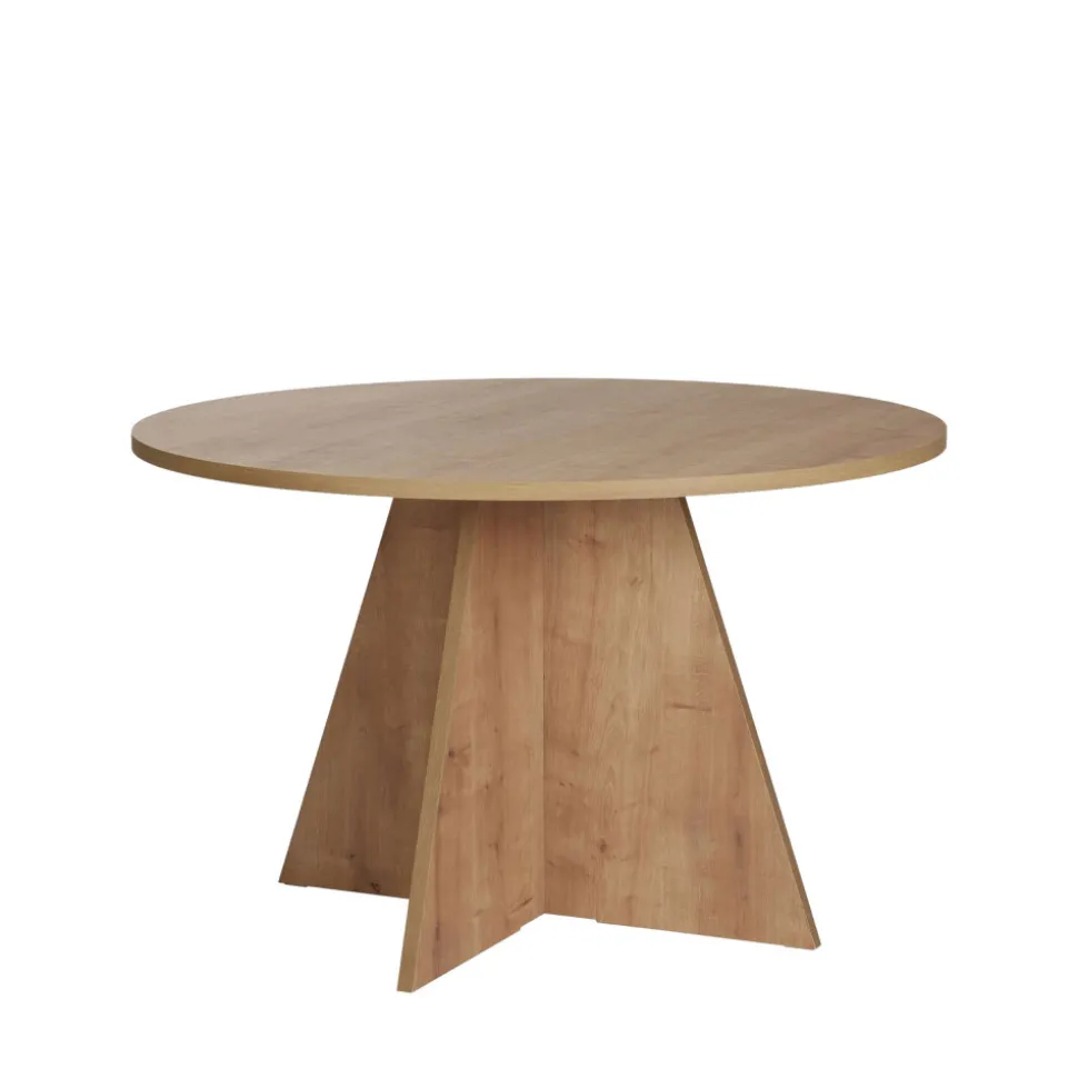 NARO Table à manger 4 personnes ronde en bois