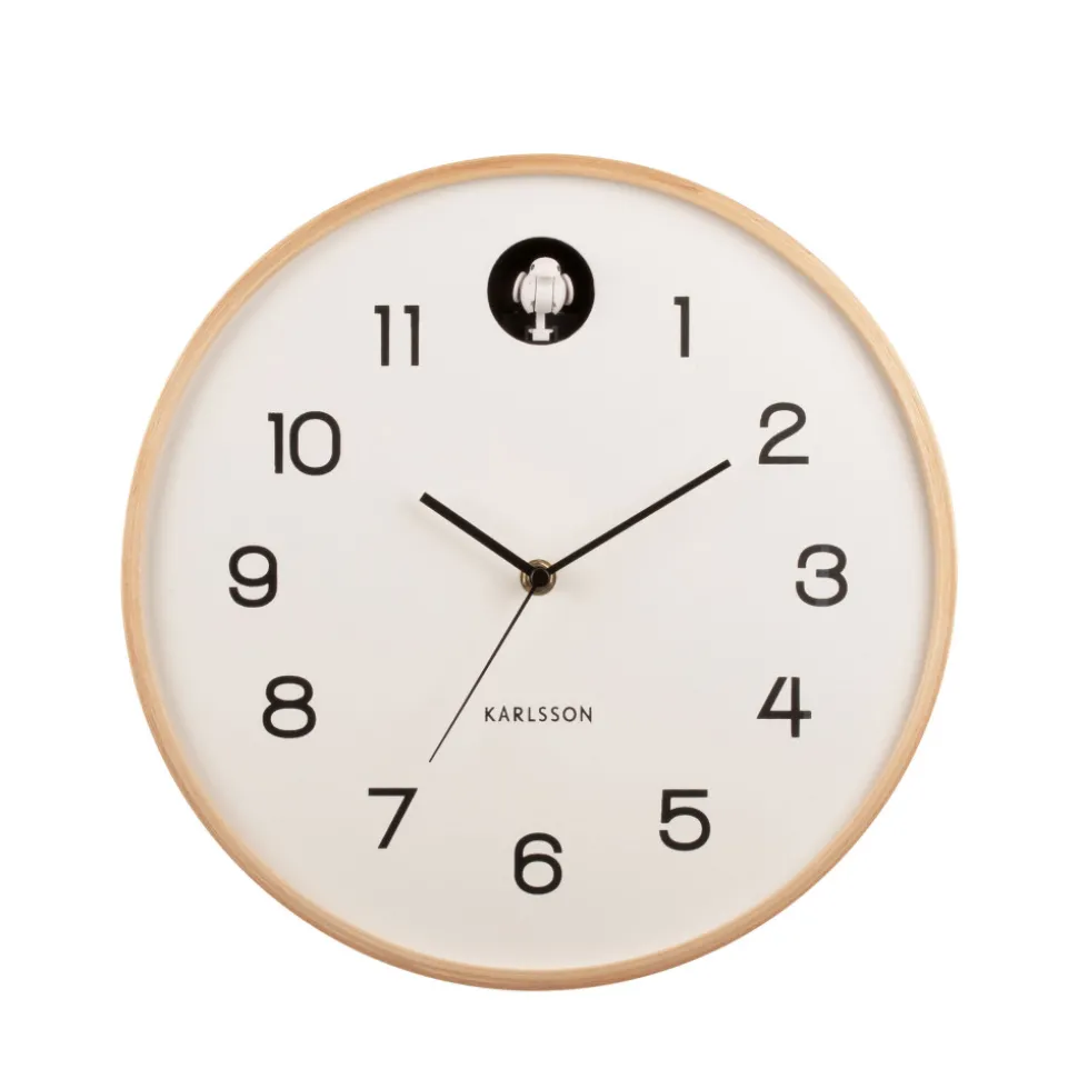 NATURAL CUCKOO Horloge murale ronde ø31,5cm