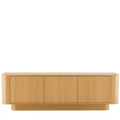 NAVAN Meuble tv 3 portes en bois L160cm