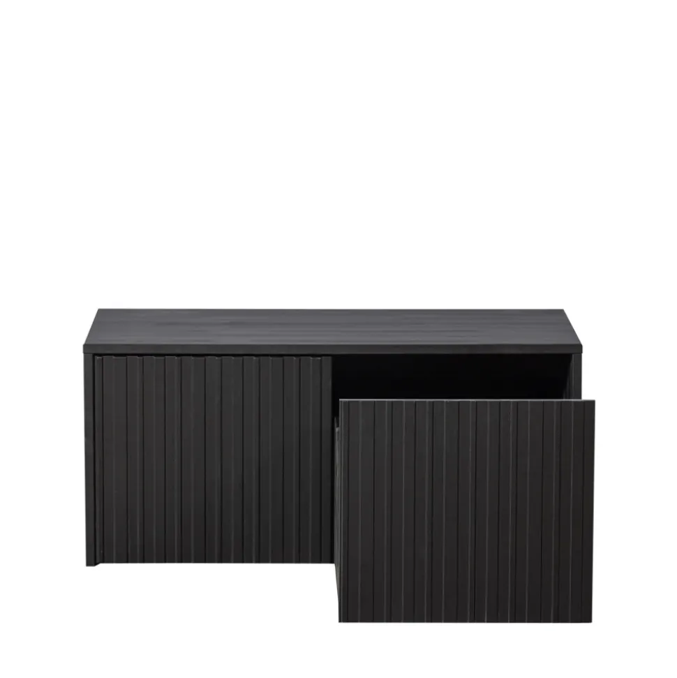 NEW GRAVURE Banc d'entrée avec rangement en bois L88cm