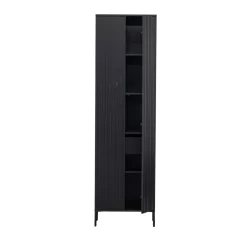 NEW GRAVURE Colonne de rangement en bois 2 portes 1 tiroir H210cm