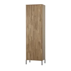 NEW GRAVURE Colonne de rangement en bois 2 portes 1 tiroir H210cm