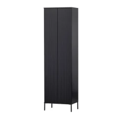 NEW GRAVURE Colonne de rangement en bois 2 portes 1 tiroir H210cm