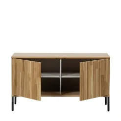 NEW GRAVURE Meuble TV 2 portes en bois L100cm