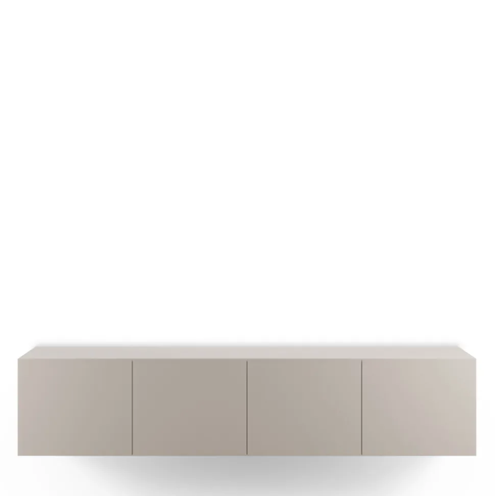 NEXA Meuble TV suspendu 4 portes en bois L180cm