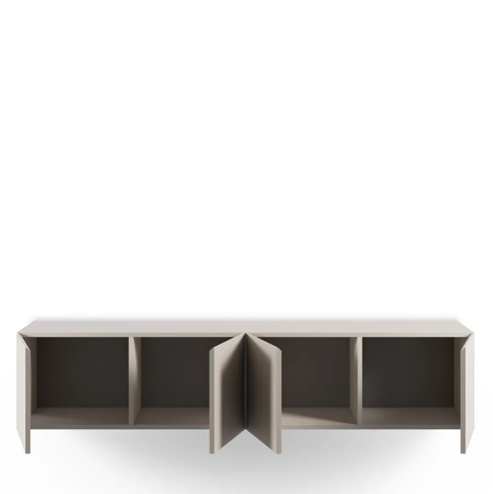 NEXA Meuble TV suspendu 4 portes en bois L180cm