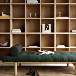 NEXT DAYBED Méridienne en bois naturel et tissu