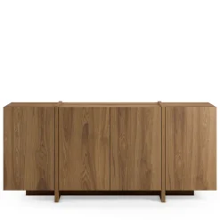 NICOLE Buffet 4 portes en bois L180cm