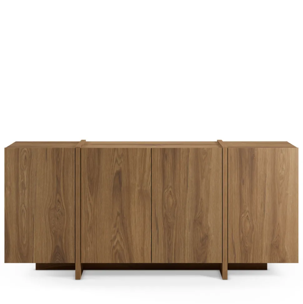 NICOLE Buffet 4 portes en bois L180cm