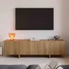 NICOLE Meuble TV 4 portes en bois 180cm