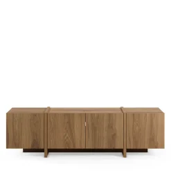 NICOLE Meuble TV 4 portes en bois 180cm