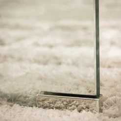 NIDO Table basse double plateau en verre L110cm