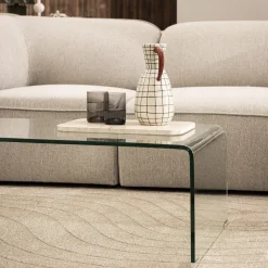 NIDO Table basse en verre L110cm