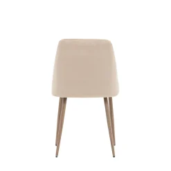NIGHT Lot de 2 chaises en velours et métal