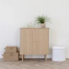 NIKKO Buffet 2 portes coulissantes en bois H87cm