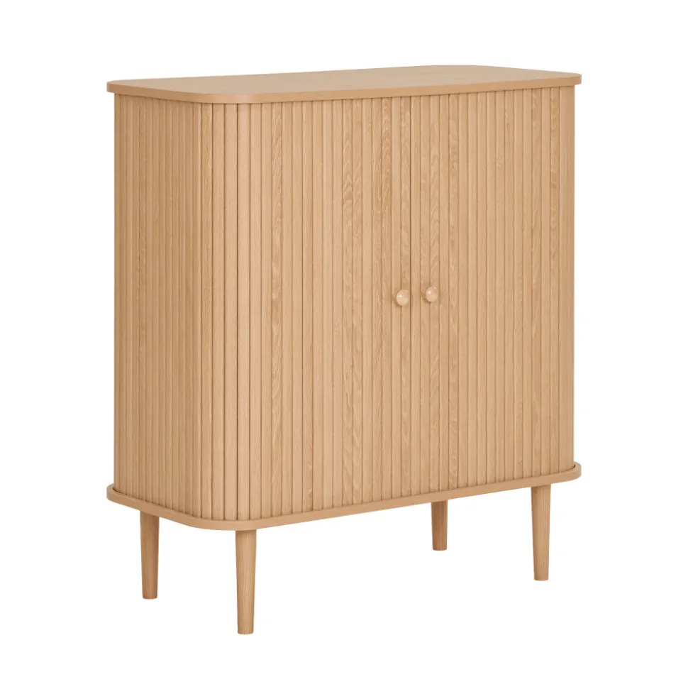 NIKKO Buffet 2 portes coulissantes en bois H87cm