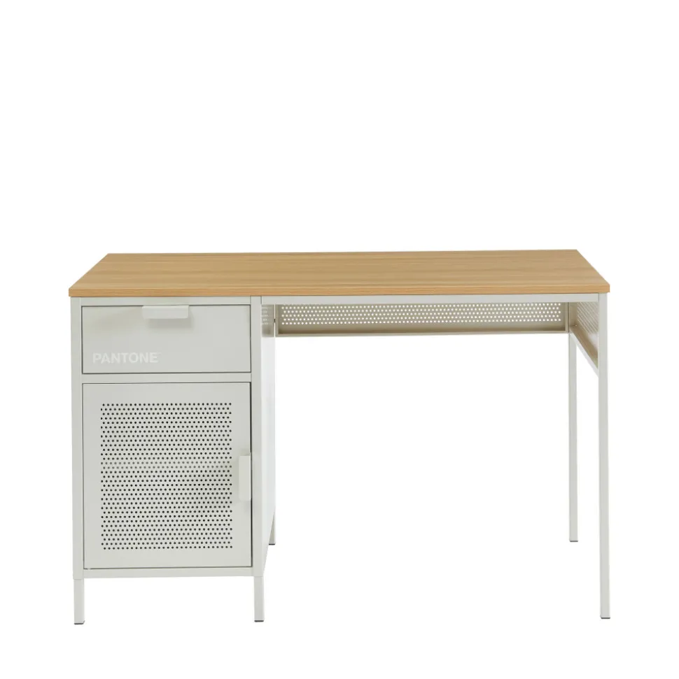 NINO Bureau 1 porte 1 tiroir en métal PANTONE L120cm
